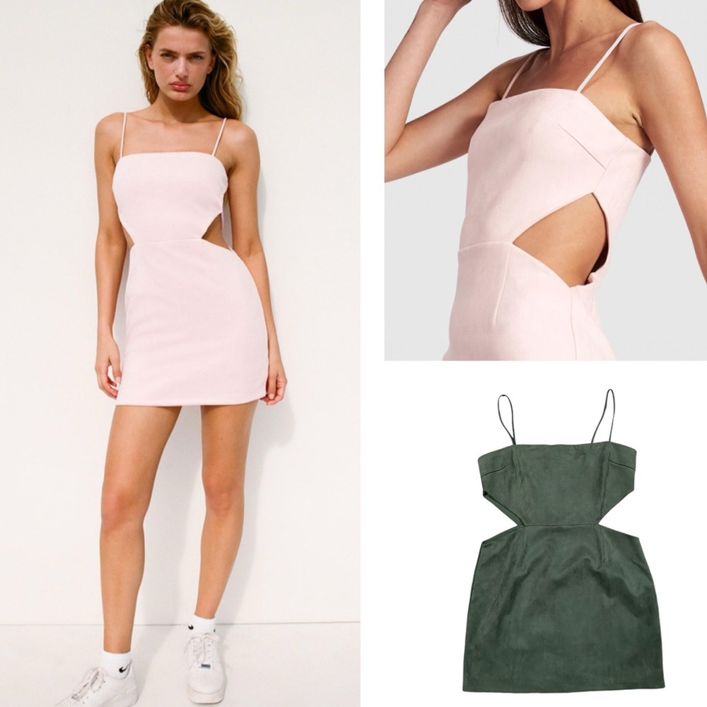 Lioness‎ Steady As She Goes Green Cut Out Mini Dress Large